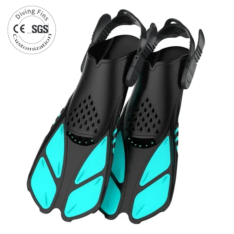 TPR Training Diving Swimming Fins-Eco-Friendly & Durable Open Heel Design, product image 1