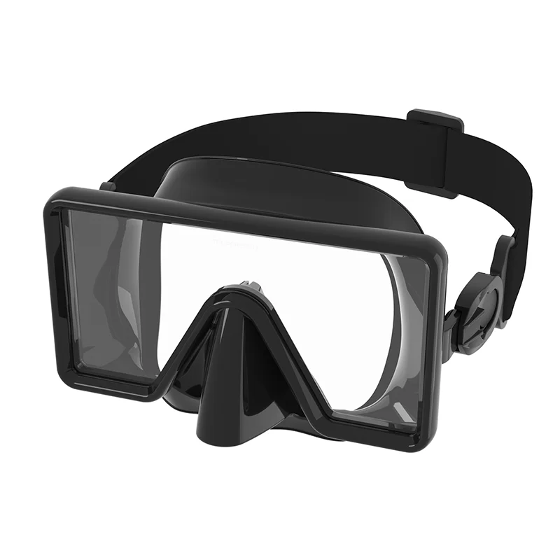 Panoramic Wide View Silicone Diving Square Goggles Scuba Diving Snorkeling Mask for Teenager, product image 5