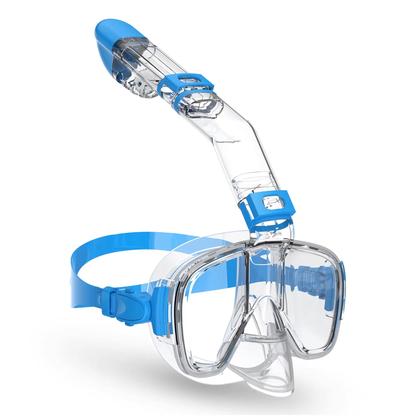 Logo Full Face Snorkel Mask Set Wholesale Customizable Anti-Fog Waterproof Scuba Diving Mask PC Lenses, product image 5