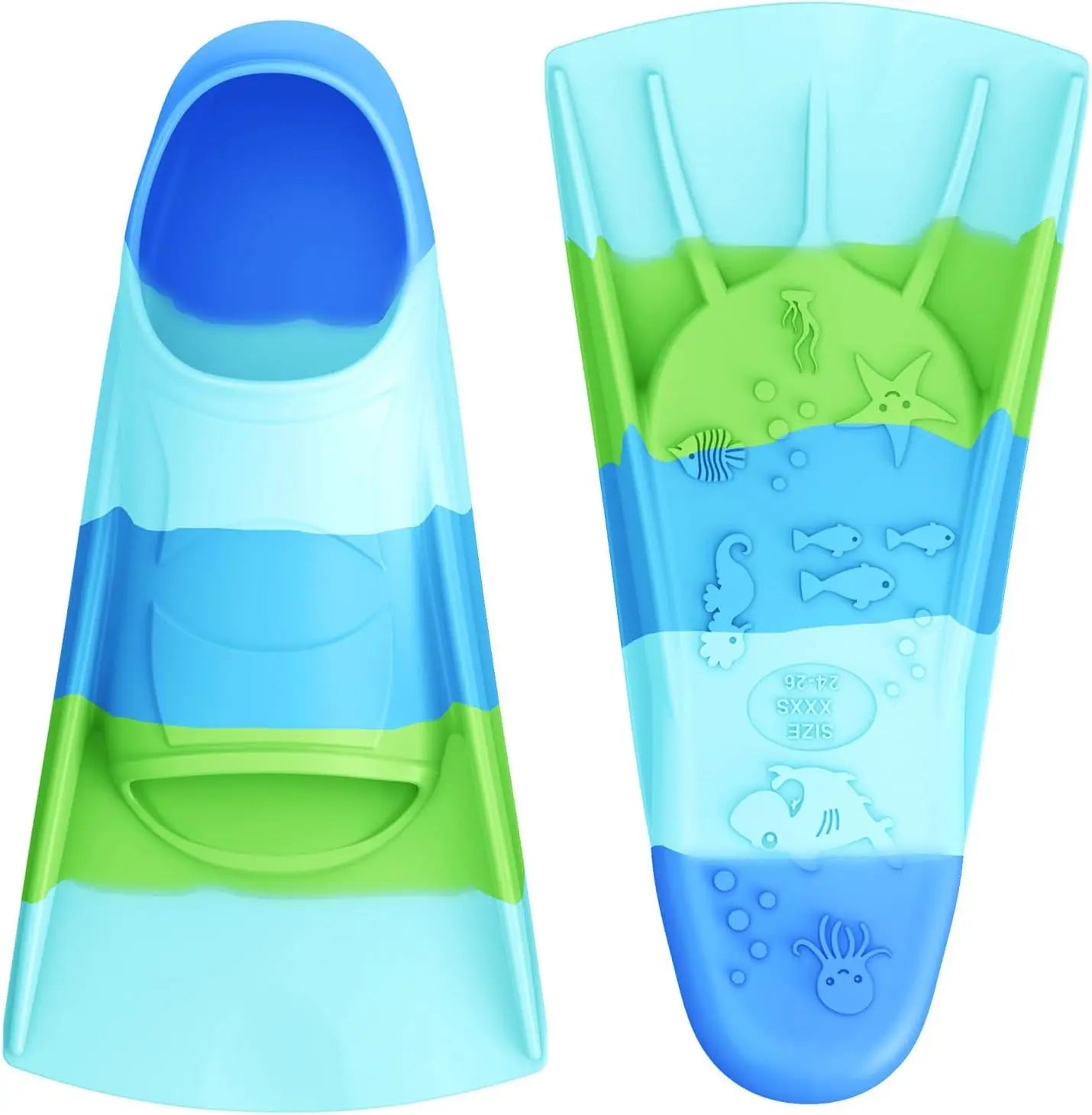 Underwater Diving Equipment Silicone Adult/Kids Training Swim Fins Diving Flippers, product image 5