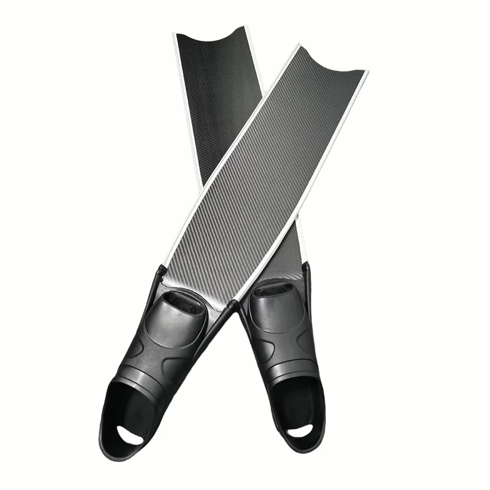 Logo Professional 100% Carbon Fiber Long Diving Fins Flippers Freediving Fins, product image 4