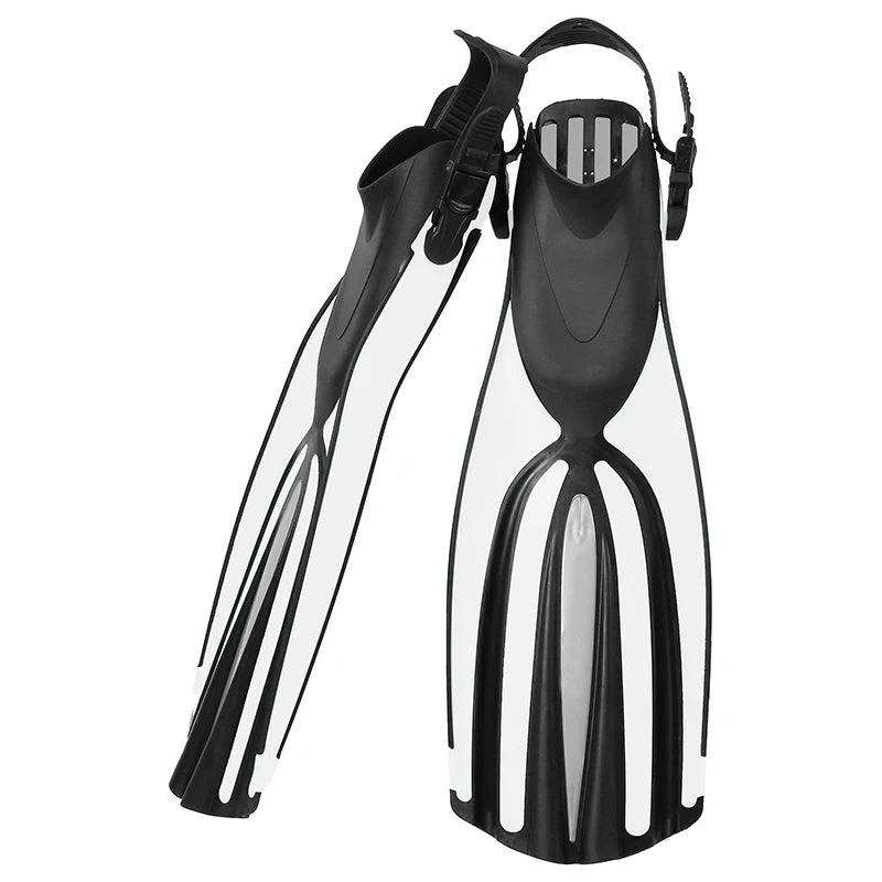 Long Blade Scuba Diving Fins Safety Rubber Scuba Fins Snorkeling Swimming Fins for Adult Kids, product image 1