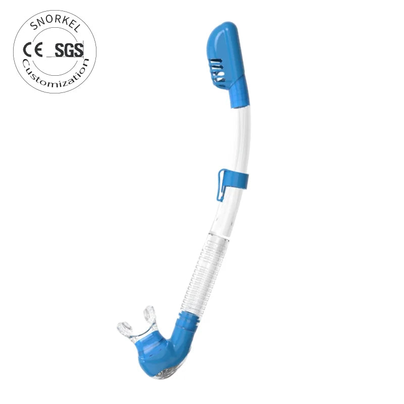 Factory OEM Custom High Quality Freediving Equipment Silicone Foldable Snorkel for Swimming & Snorkeling, product image 1