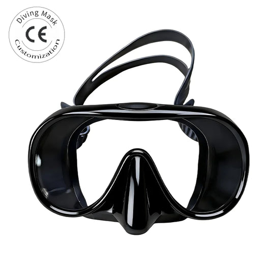 Adult Dive Mask with Low Volume Anti-Fog Foldable Features Silicone Skirt & Strap for Scuba Diving Snorkeling & Freediving, product image 1