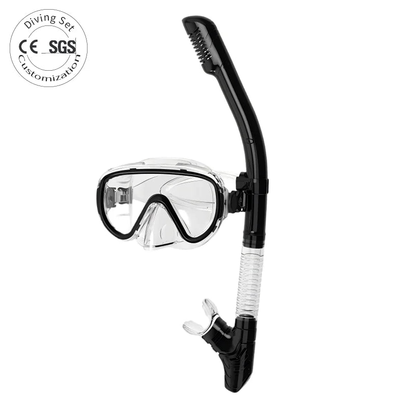 Songxin Waterproof Anti-Fog Snorkeling Mask Set with Snorkel Tube and Custom Logo, product image 1