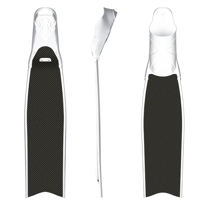Logo Professional 100% Carbon Fiber Long Diving Fins Flippers Freediving Fins, product image 1