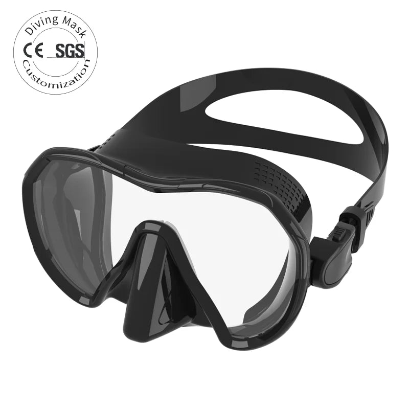 Low-Volume Anti-Fog Diving & Snorkeling Mask Nose-Fit Liquid Silicone for Freediving Swimming & Snorkeling, product image 1
