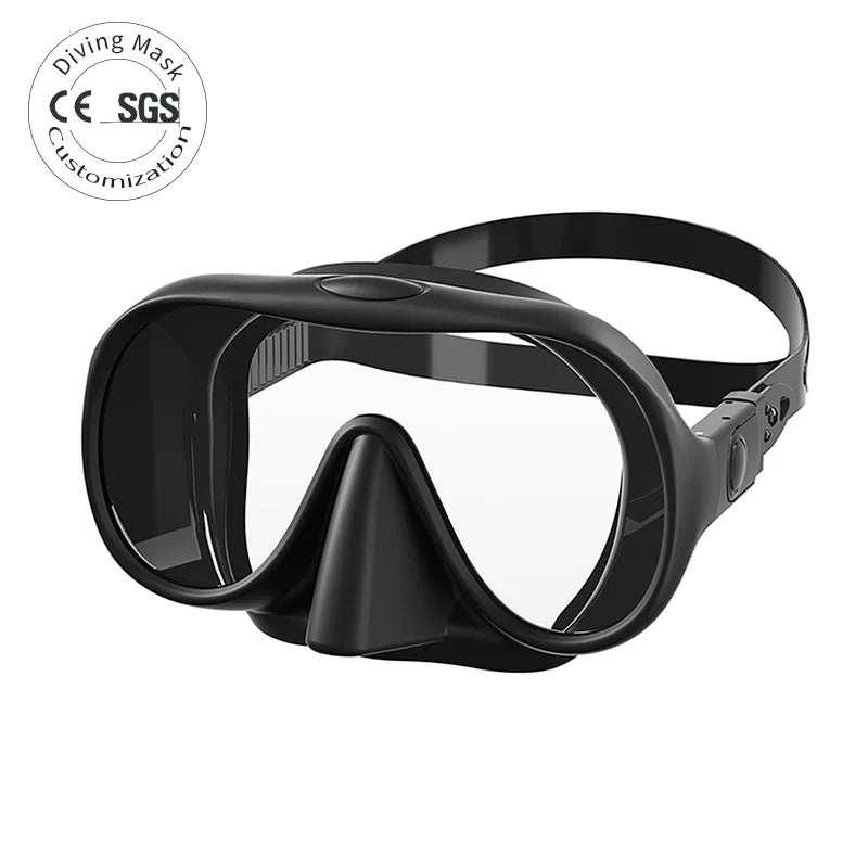 Direct Factory's Best Single Lens Dive Snorkeling Mask Adjustable & Foldable for Scuba Diving Freediving & Snorkeling OEM Logo, product image 1