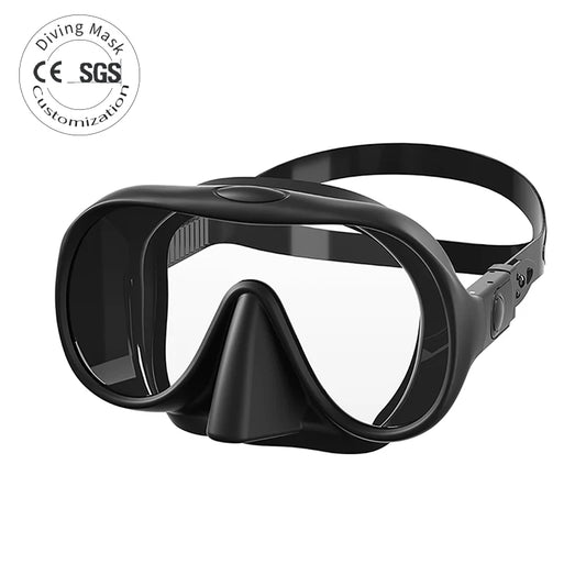 Direct Factory's Best Single Lens Dive Snorkeling Mask Adjustable & Foldable for Scuba Diving Freediving & Snorkeling OEM Logo, product image 1