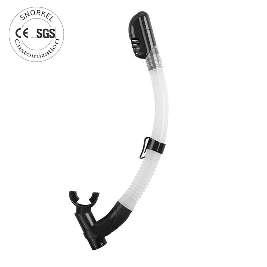 Factory Custom OEM Foldable Soft Silicone Snorkel with PVC Breathing Tube for Snorkeling & Underwater Diving, product image 1