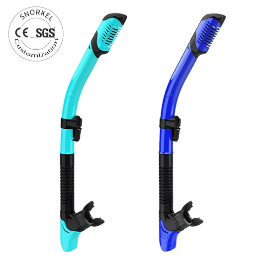 Hot-Selling OEM Dry Diving Snorkel Silicone & PVC Breathing Tube for Snorkeling & Underwater Diving, product image 1