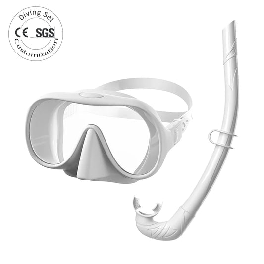 Price Adult Frameless Silicone Anti-Fog Low Volume Scuba Diving Mask and Snorkel Set, product image 1