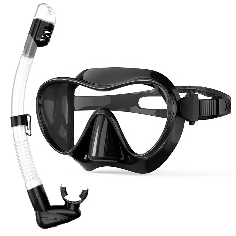 Factory Price Diving Gear Snorkel Mask Set Silicone scuba Diving Mask Dry Snorkel Set, product image 1