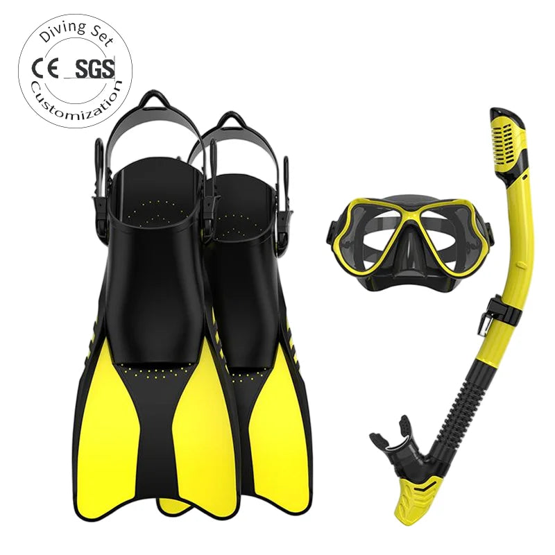 Factory Price Songxin Brand Adjustable Swimming Fins Diving Equipment Set with Custom Logo for Adults, product image 1