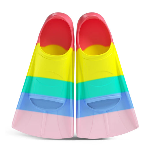 Food Grade Silicone Kids Training Swimming Fins for Surfing Diving Snorkeling Beach Underwater Sports Flippers, product image 1