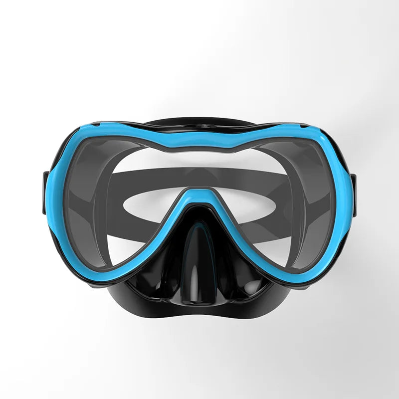 HD Anti-Fog Silicone Edge Diving Mask Quick Adjust Low Volume Waterproof for Snorkeling/Swimming OEM/ODM Glass Lenses, product image 2