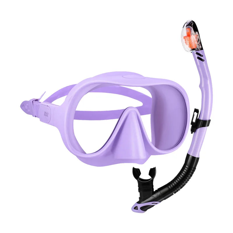 Tempered Glass Diving Mask Snorkels Set With Camera Mount, product image 2