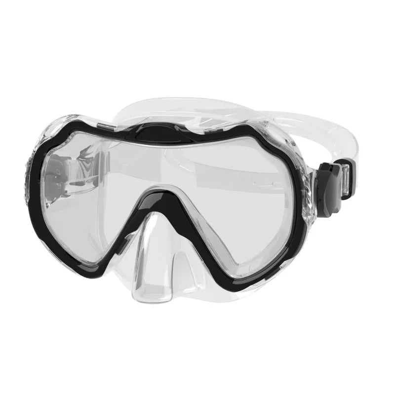Anti-Fog Wide View Diving Mask for Snorkeling & Freediving Adjustable with Tempered Glass Lenses Featuring OEM Logo, product image 2
