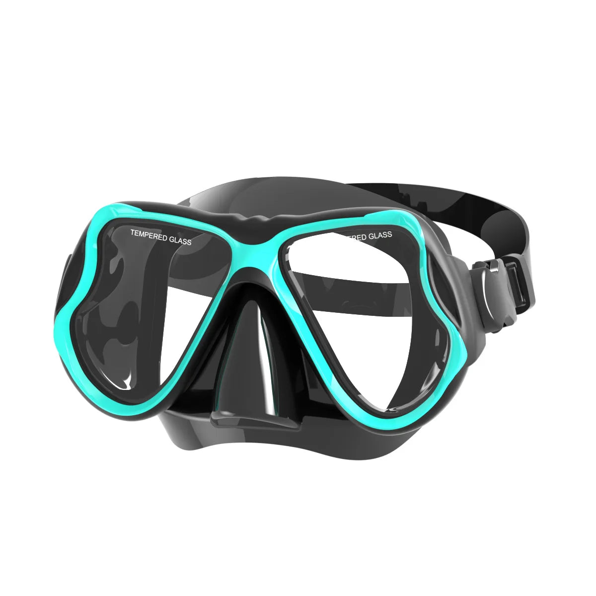 On Stock Factory Supply Double Lens Silicone Low Volume Freedive Mask Design Scuba Diving Mask Dive Equipment for Spearfishing, product image 2