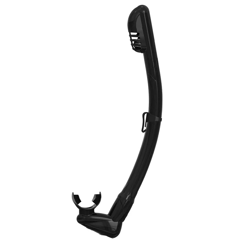 Top Dry Valve Diving Snorkel PVC Breathing Tube Food-Grade Silicone Mouthpiece Adult Swimming Equipment, product image 3