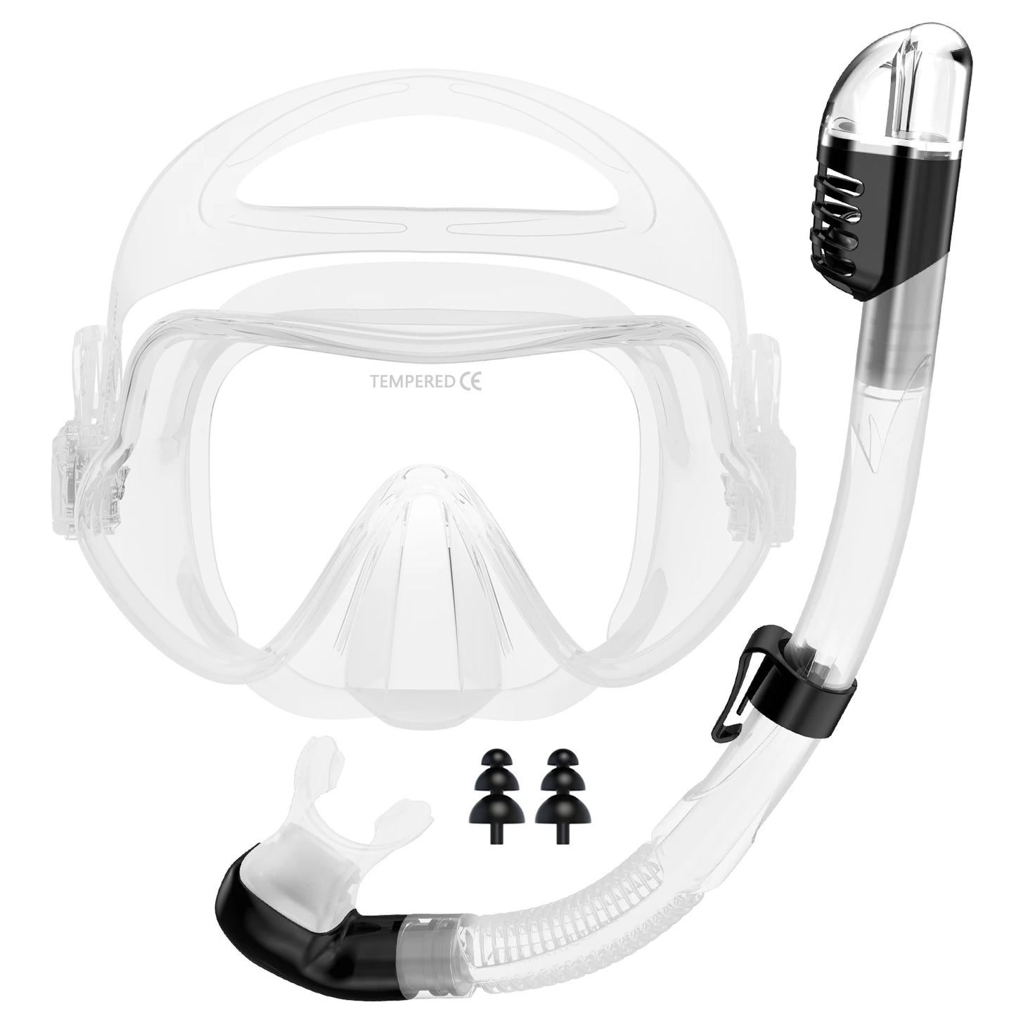 Silicone Diving Mask and Snorkel Set Suitable for Diving and Snorkeling, product image 5