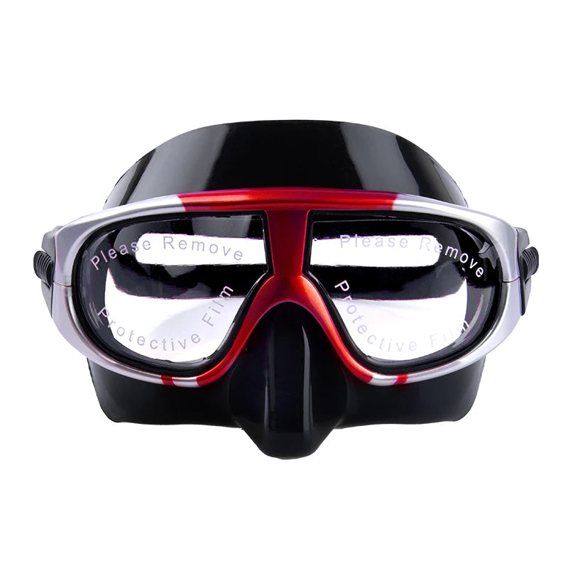 New Liquid Silicone Spearfishing Mask Snorkeling Goggles Anti-fog Scuba Dive Gear Free Diving Double Lens Mask, product image 2
