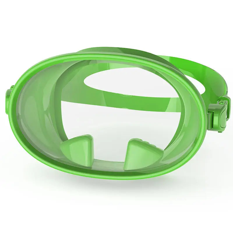 New Single Lens Round Snorkel Mask Frameless Mascara De Buceo Wide View Silicone Oval Diving Mask for Freediving Spearfishing, product image 5