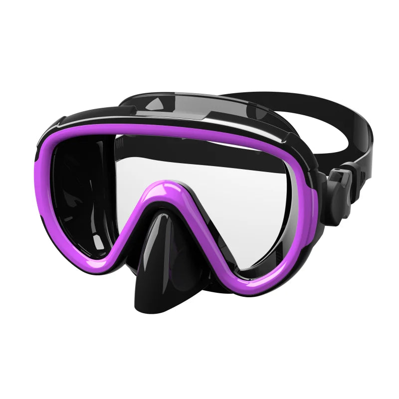 Snorkel Mask Clear Tempered Glass Adult Swimming Sports Freediving Goggles Breathing Diving Equipment, product image 3