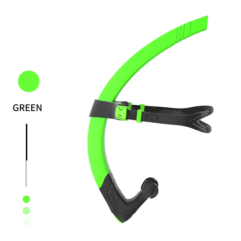 Adjustable Silicone Small Resistance Large Caliber Front Snorkel Elastic Headband for Swimming & Freestyle Training New Arrival, product image 2