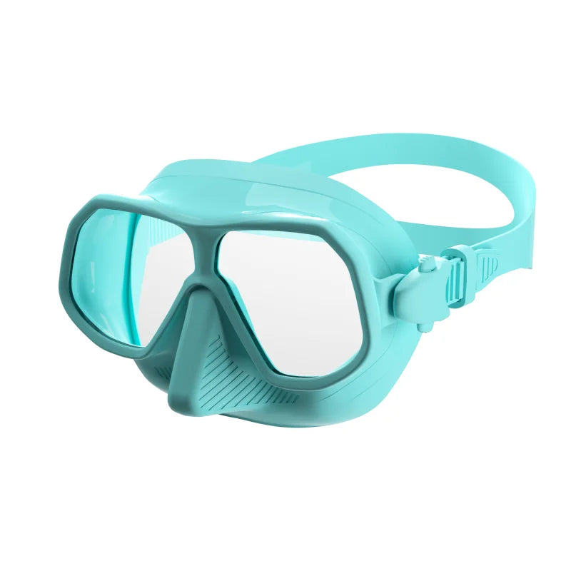 Low Volume Soft Silicone Diving Mask Swimming Sports Freediving Goggles Full Dry Breathing Clear Tempered Glass for Adult, product image 4