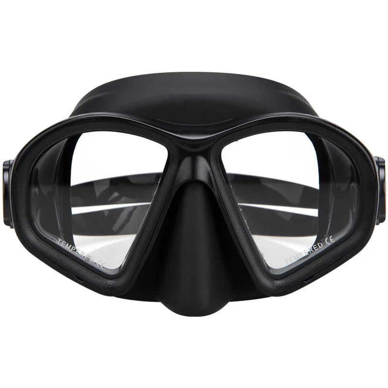 Factory OEM Colorful Silicone Strap Low Volume Snorkeling Diving Mask Half Face Spearfishing Diving Mask, product image 3