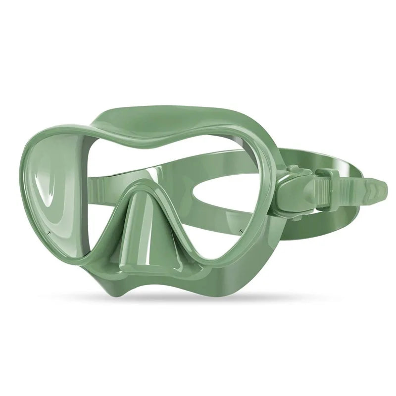 Low Volume Soft Silicone Diving Mask Swimming Sports Freediving Goggles Full Dry Breathing Clear Tempered Glass for Adult, product image 2