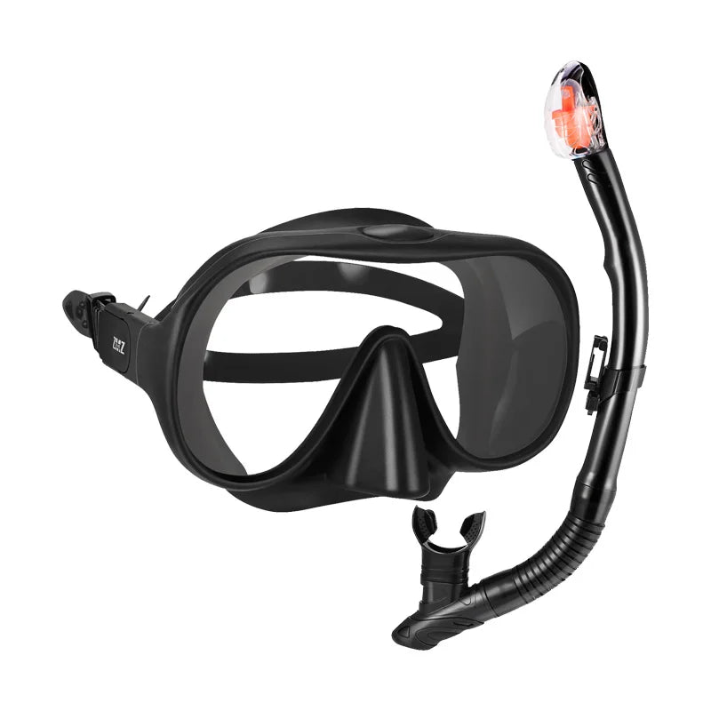 Tempered Glass Diving Mask Snorkels Set With Camera Mount, product image 4