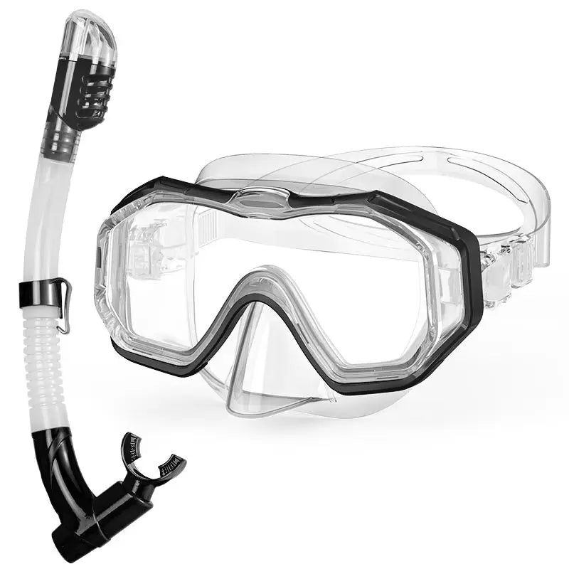 Cheap Adults Panoramic Wide View Snorkel Kit Professional Snorkeling Gear Snorkel Set for Swimming and Diving, product image 5