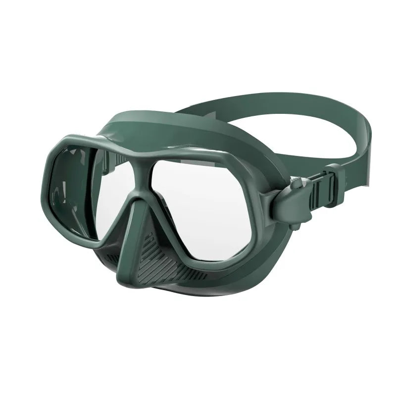 Low Volume Soft Silicone Diving Mask Swimming Sports Freediving Goggles Full Dry Breathing Clear Tempered Glass for Adult, product image 5
