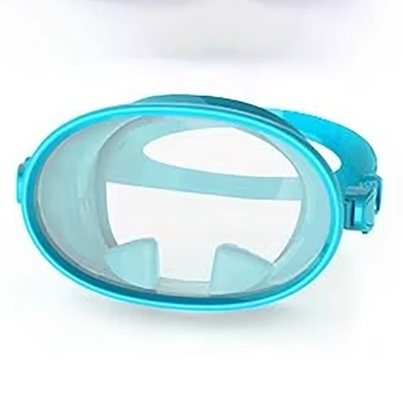 New Single Lens Round Snorkel Mask Frameless Mascara De Buceo Wide View Silicone Oval Diving Mask for Freediving Spearfishing, product image 3