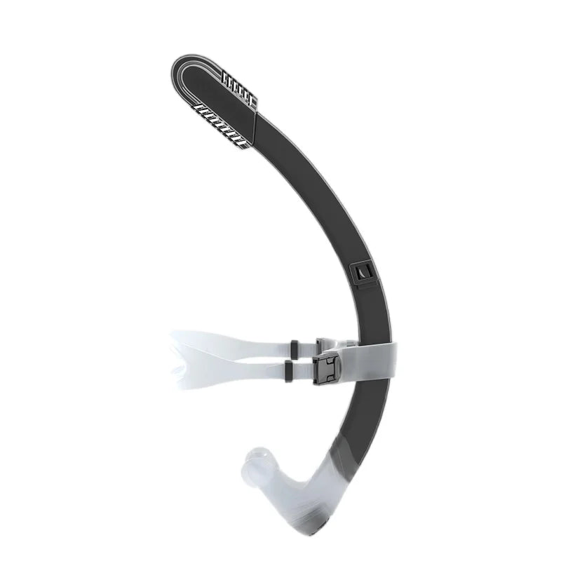 Accepted Food-Grade Silicone Dry Adjustable Small Resistance Large Caliber Front Snorkel 43cm Unisex Swimming Freestyle, product image 4