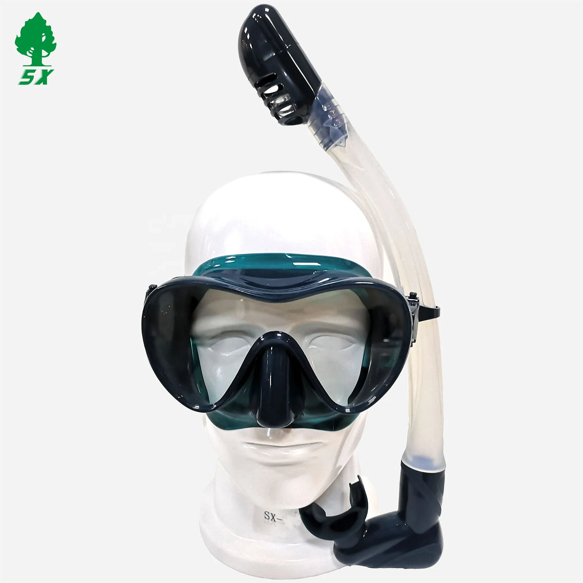 Wide View White Diving Glasses Diving Snorkel Mask Set, product image 5