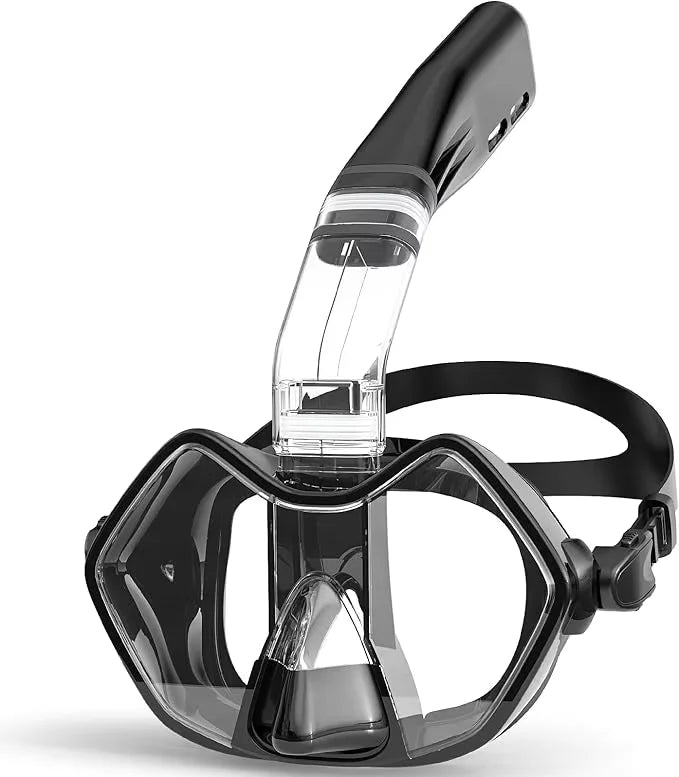 New Multi Functional Full Face Snorkel Mask Set Wholesale Customizable Anti-Fog Waterproof Scuba Diving Mask PC Lenses, product image 5