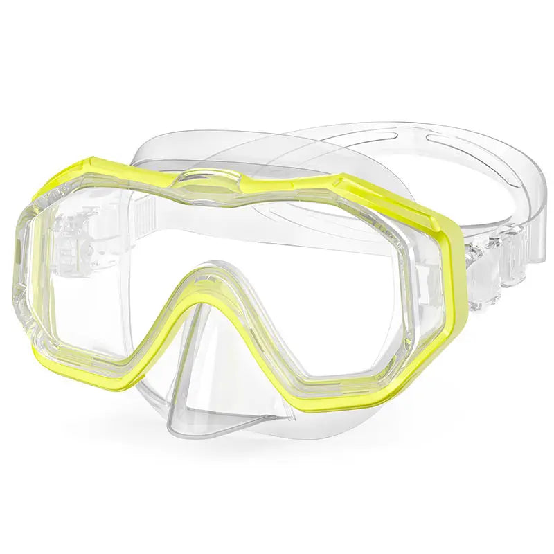 Adjustable Silicone 3 Lenses Scuba Diving Mask with Panoramic Wide View Custom Logo for Adult & Kids, product image 2