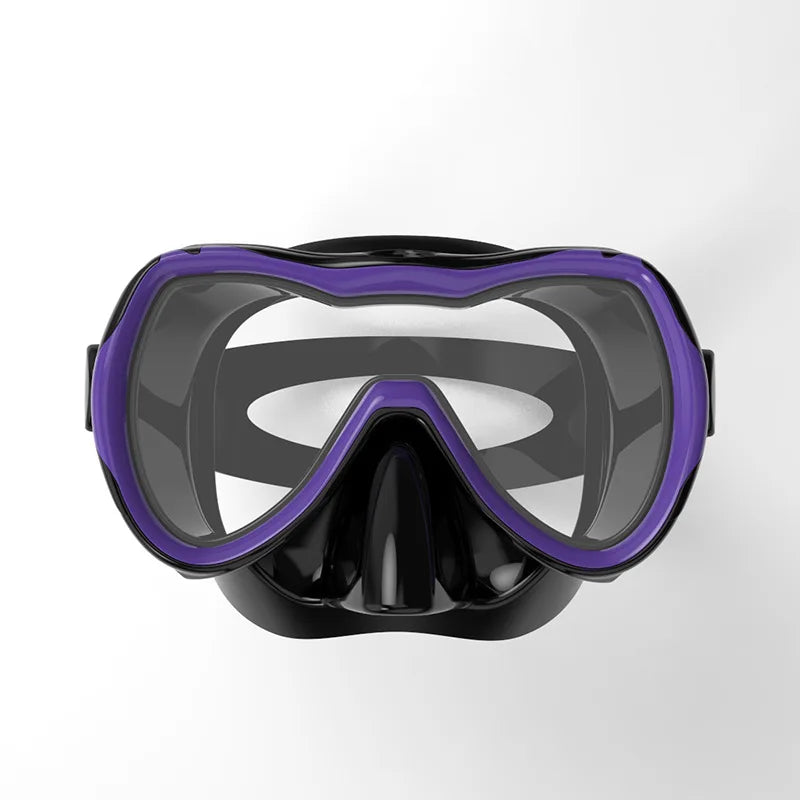 HD Anti-Fog Custom Diving Mask Soft Silicone Edge Snorkeling Goggles for Clear Swimming Vision Waterproof Low Volume Goggles, product image 3
