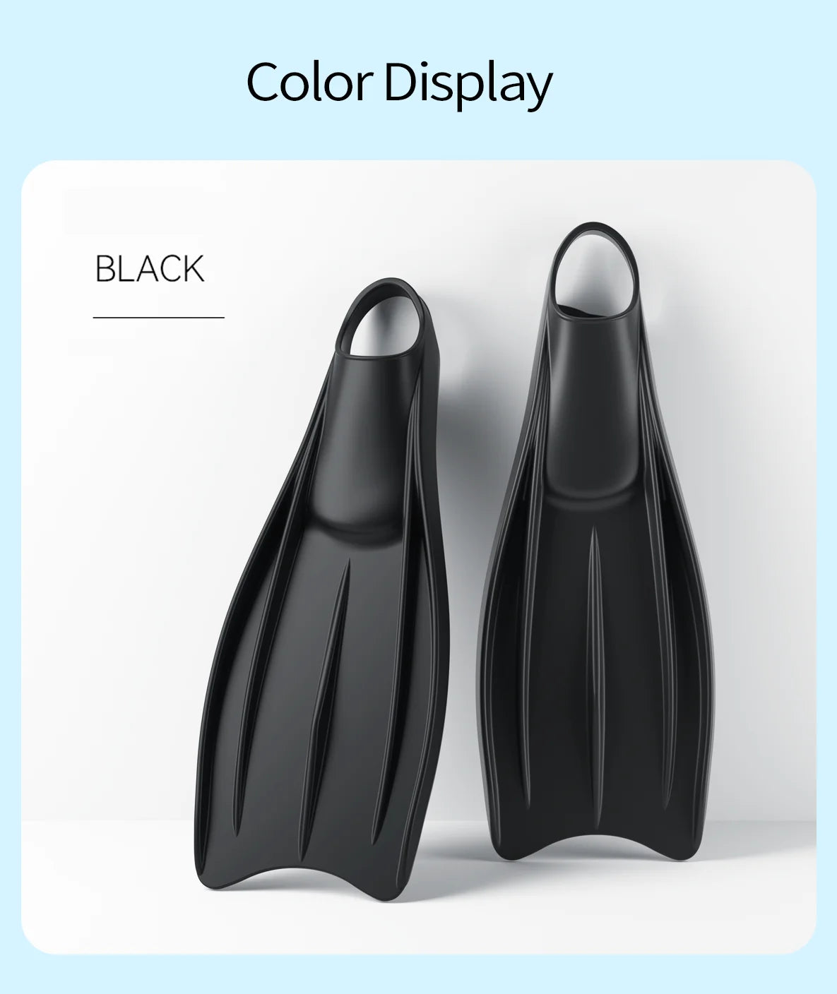 Factory Manufacture Durable TPR New Design Diving Fins for Men and Women Scuba Diving and Freediving, product image 4