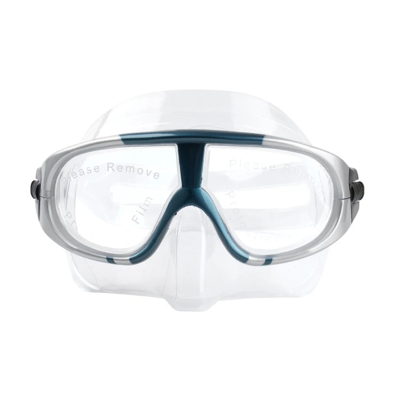 New Liquid Silicone Spearfishing Mask Snorkeling Goggles Anti-fog Scuba Dive Gear Free Diving Double Lens Mask, product image 5