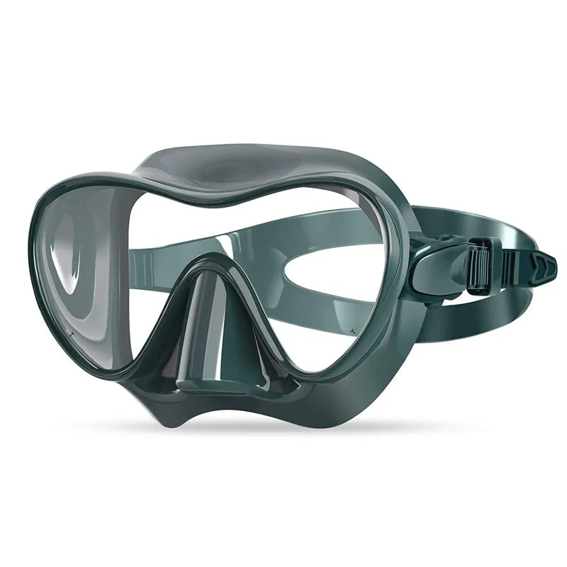 Low Volume Soft Silicone Diving Mask Swimming Sports Freediving Goggles Full Dry Breathing Clear Tempered Glass for Adult, product image 3