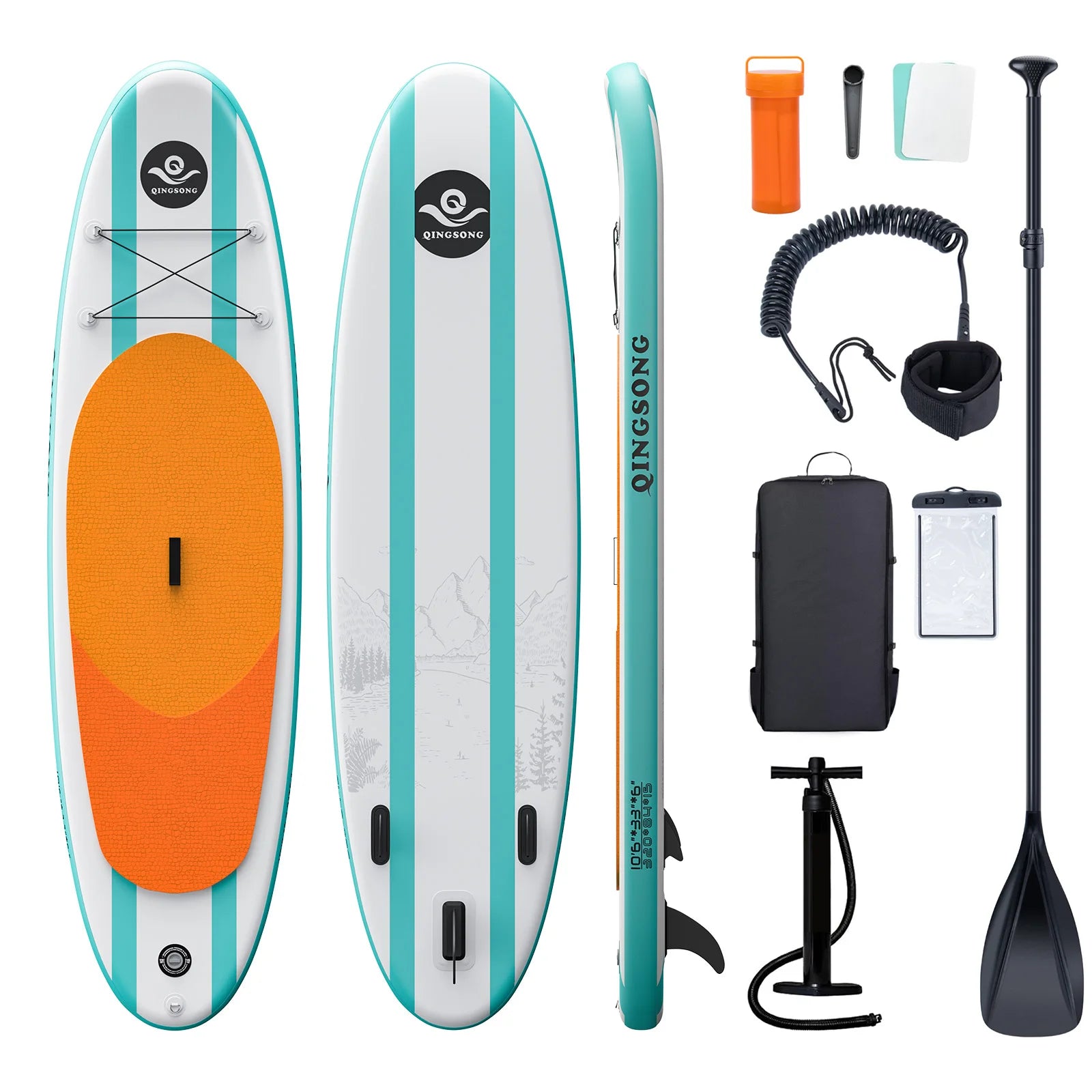 Stand up Paddleboard SUP Inflatable Surfboard Drop Stitch Material Excellent Accessory for Water Sports, product image 2