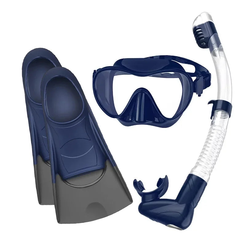Water Sports Swimming Fins Diving Mask Diving Equipment Snorkel Diving Mask Set with Silicone Swimming Fins, product image 2
