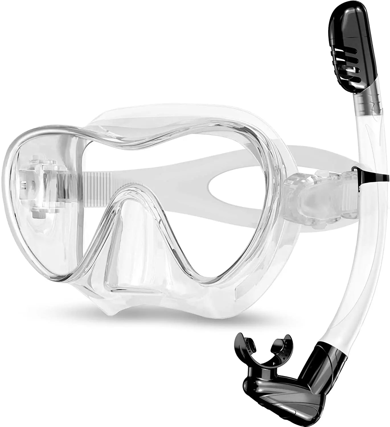 Diving Mask and Snorkels Goggles Frameless Design Diving Mask Snorkel Tube Set, product image 5