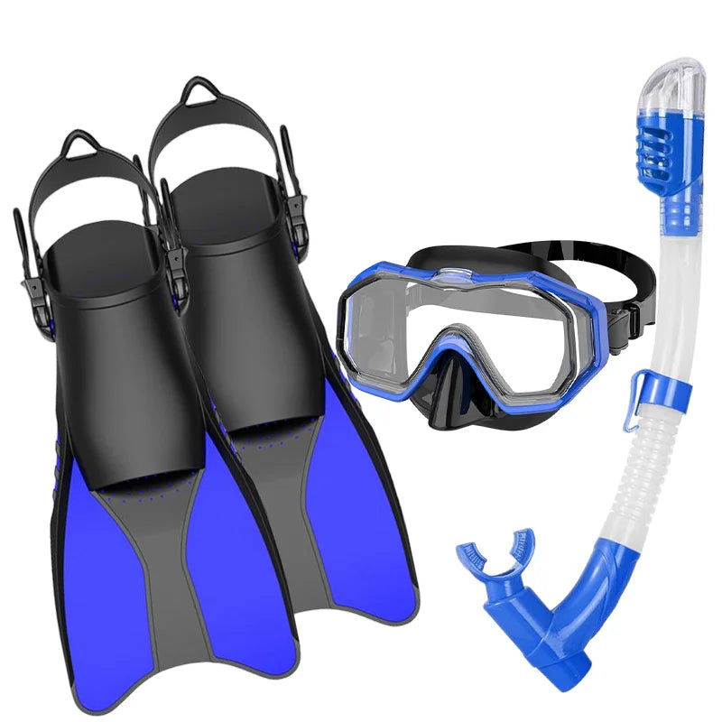 Songxin Custom Diving Snorkel Mask & Fins Set with 180 Panoramic View Anti-Fog Anti-Leak Low Volume Waterproof, product image 3