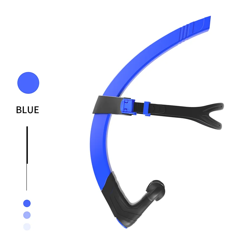 Factory-Sourced Silicone Elastic Headband Adjustable Small Resistance Large Caliber Front Snorkel for Swimming Freestyle, product image 3