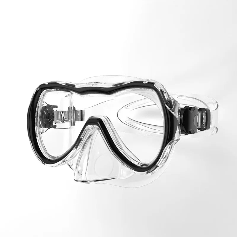 HD Anti-Fog Silicone Edge Diving Mask Quick Adjust Low Volume Waterproof for Snorkeling/Swimming OEM/ODM Glass Lenses, product image 5